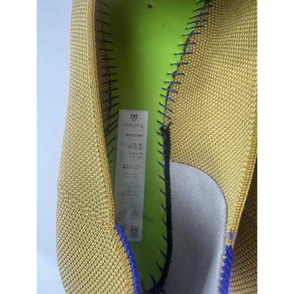 Rothy’s LemonDrop Loafers Round Toe Ballet Flat Slip On Knit Yellow Shoes 8.5 - Picture 11 of 16